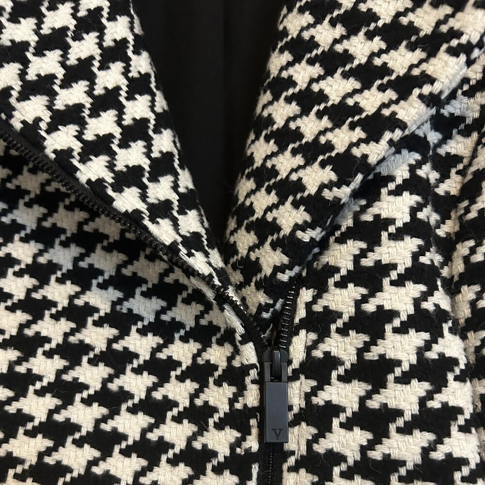 Vince Camuto Moto Houndstooth Jacket XXL, EUC MSRP $149 - Picture 3 of 9